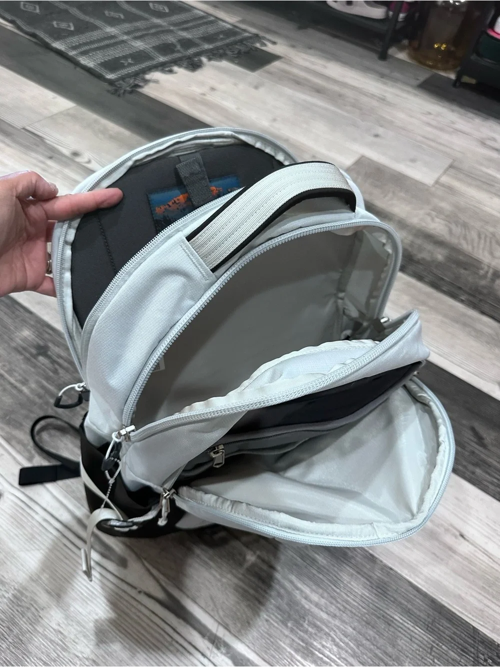 THE NORTH FACE Recon Backpack, Tin Grey Dark Heather/TNF Black NPF, One Size